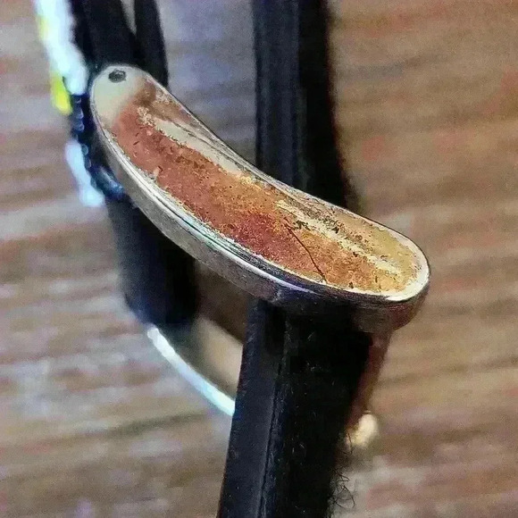 Chico's Womens Leather Floral Beaded M/L Velcro Close Belt. - Picture 11 of 15